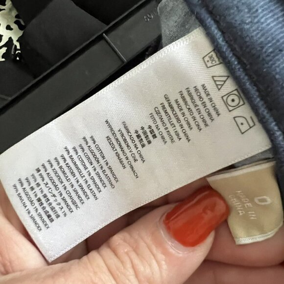 Michael Kors Skinny Jeans Size 0 tie dye Blue NEW - Picture 11 of 11